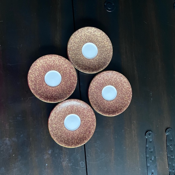 LENOX MOSAICO D'ITALIA COLLECTION CHUCK FISCHER Elegant Mosaic Saucers - Picture 8 of 8